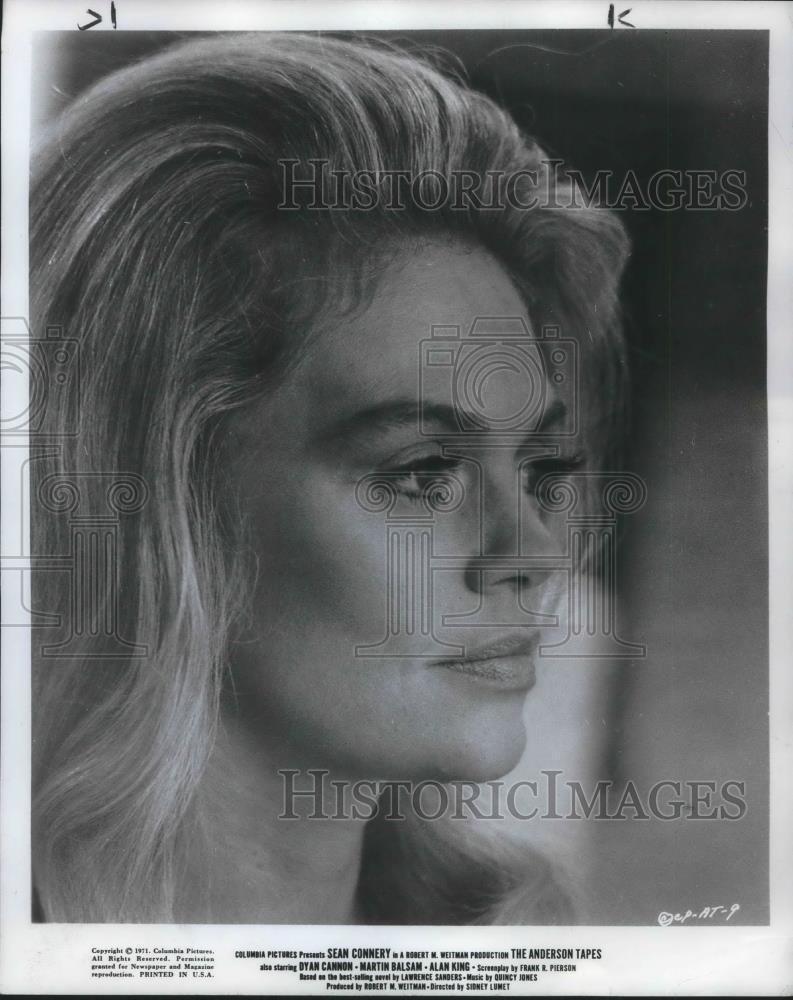 1971 Press Photo Dyan Cannon American Actress Anderson Tapes Crime Drama