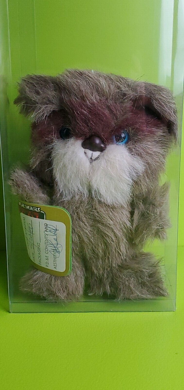 Vintage Star Wars Plush Ewok Kenner Prototype great condition. 1985 Q.C. signed.