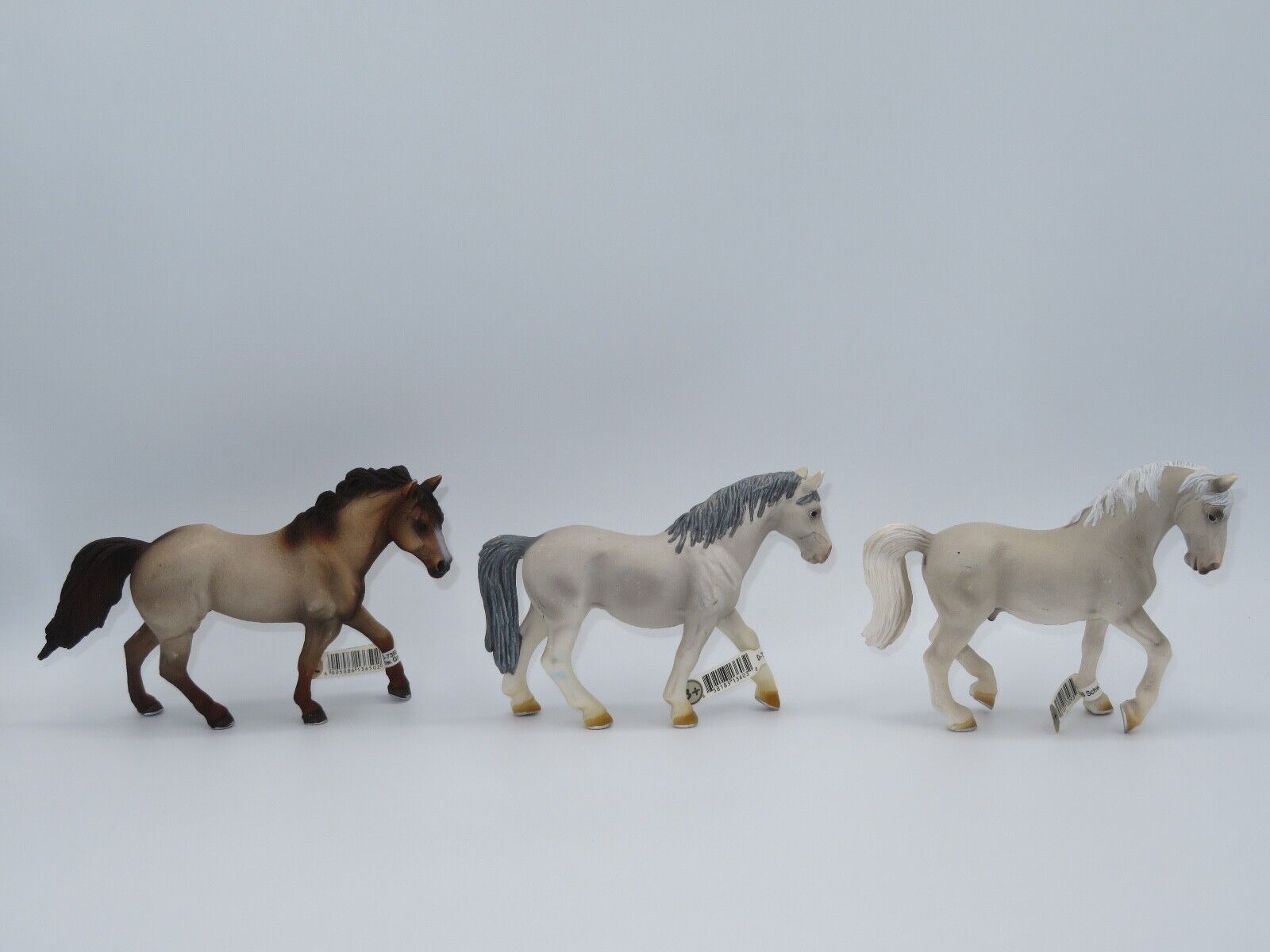 SCHLEICH Roan Quarter Horse Stallion Lipizzaner Toy LOT Brown Grey White