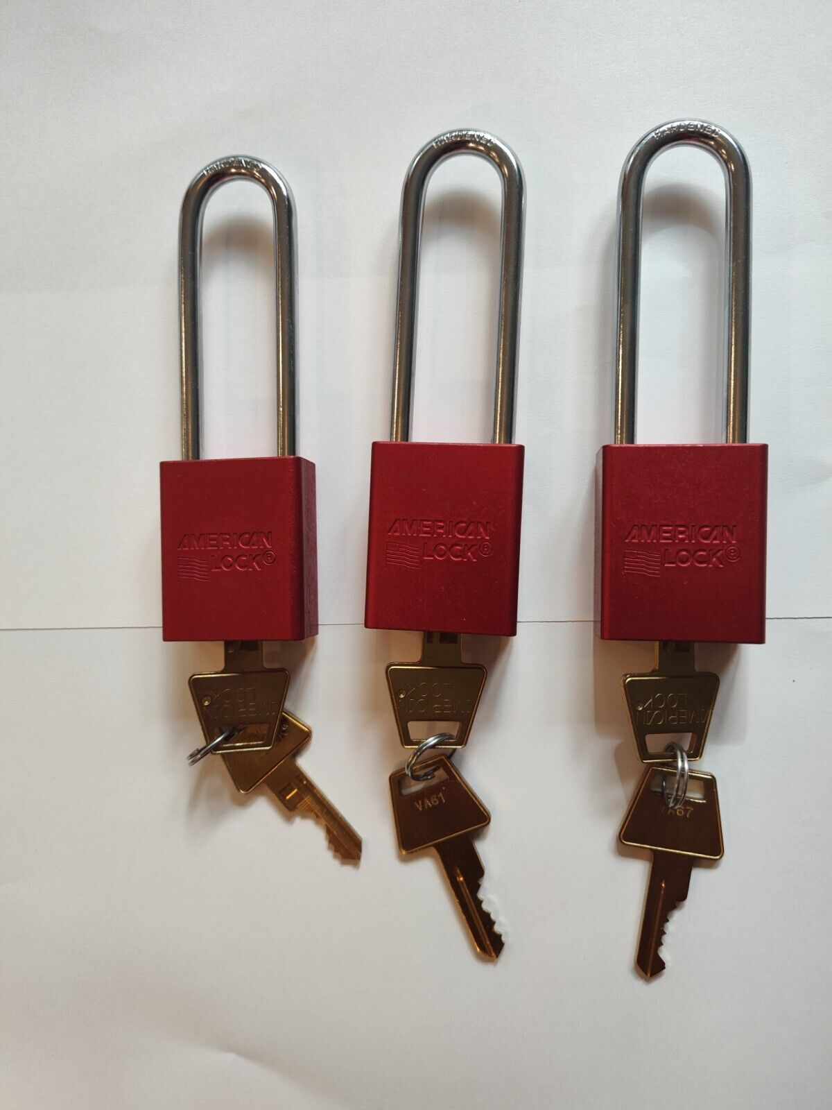 American Lock A1107MKRed System:  2 Keys NEW in box  (F64)