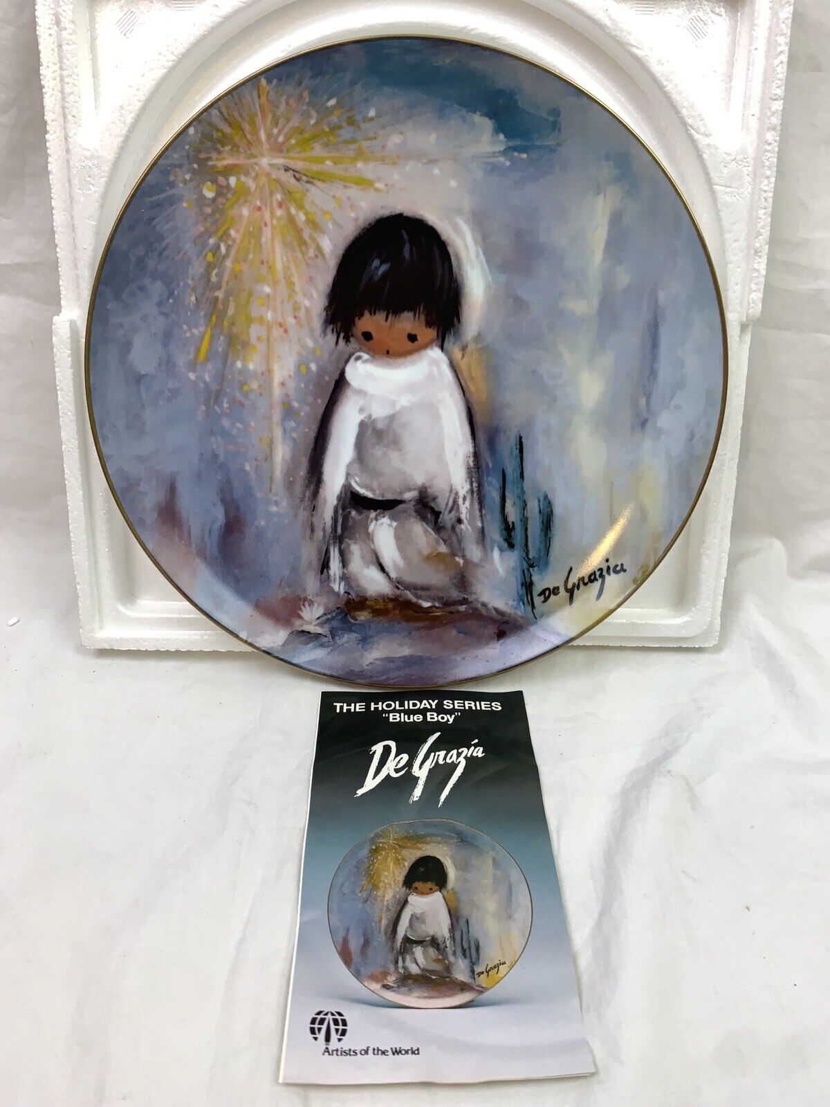 New Blue Boy Holiday Series Ted DeGrazia 10\