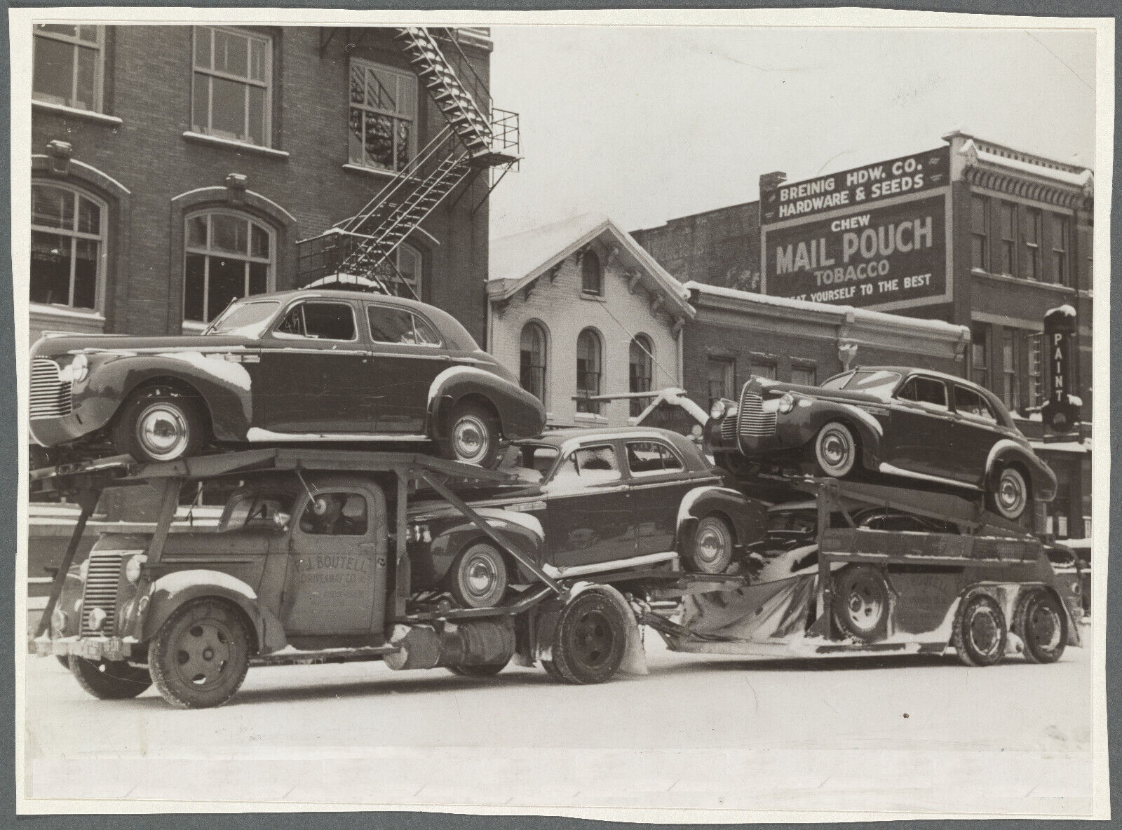 Old 8X10 Photo, 1930\'s Auto transport, Chillicothe, Ohio Antique Cars 58278328