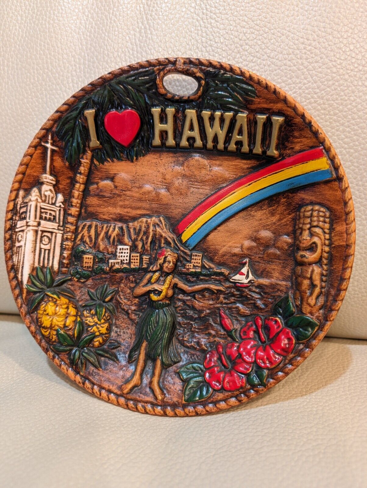 Vintage Hawaii Souvenir Plate