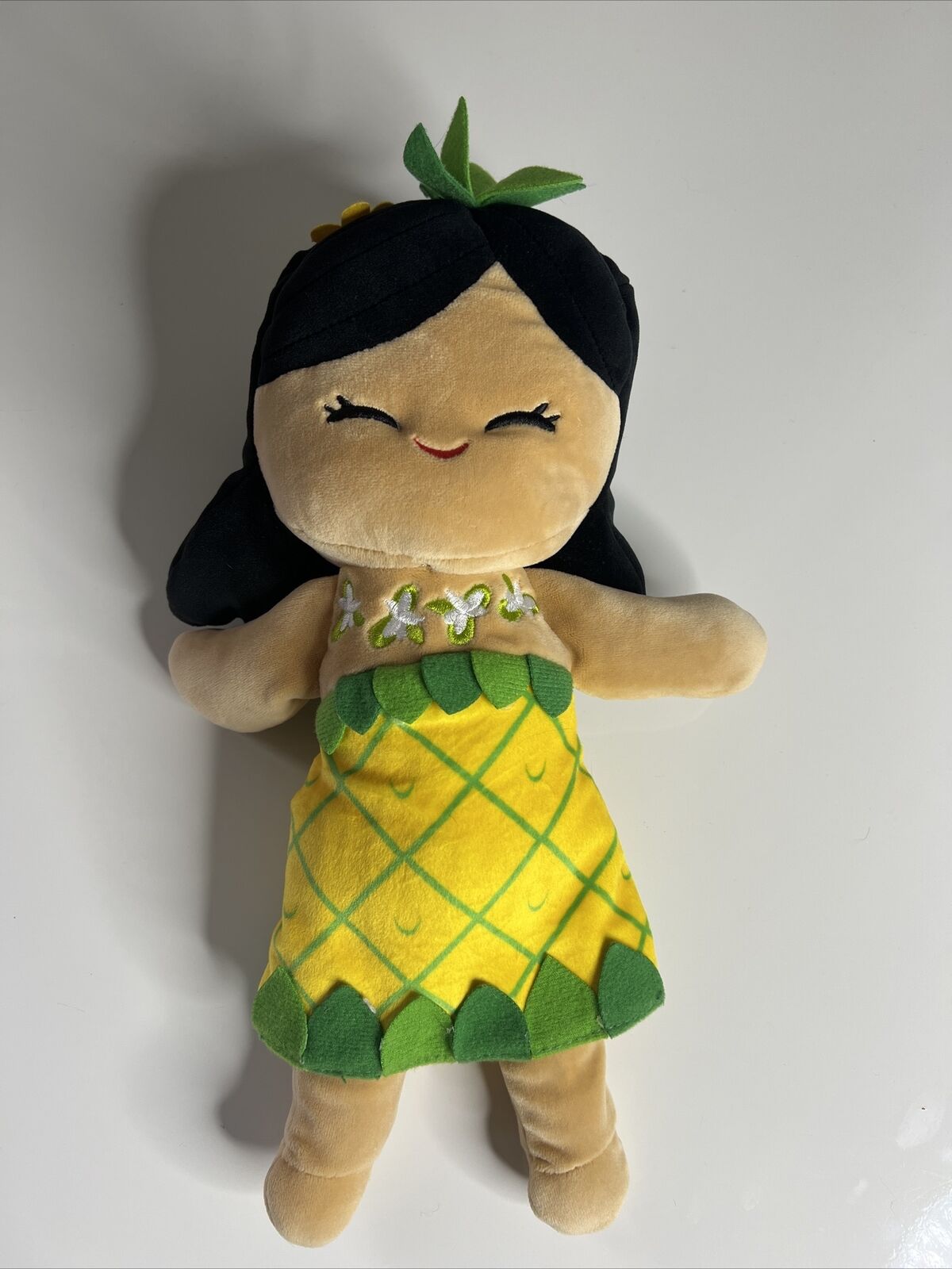 Island Heritage Yumi Mai Hawaiian Girl Soft Doll Plush Toy Aloha Hula 12”