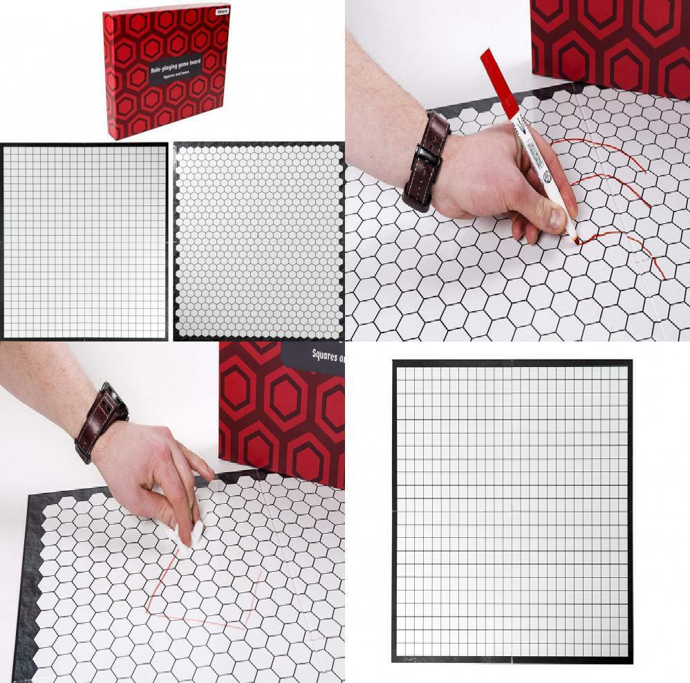 Hexers Role-Playing Game Board, Vinyl Mat Alternative, Dungeons and Red 