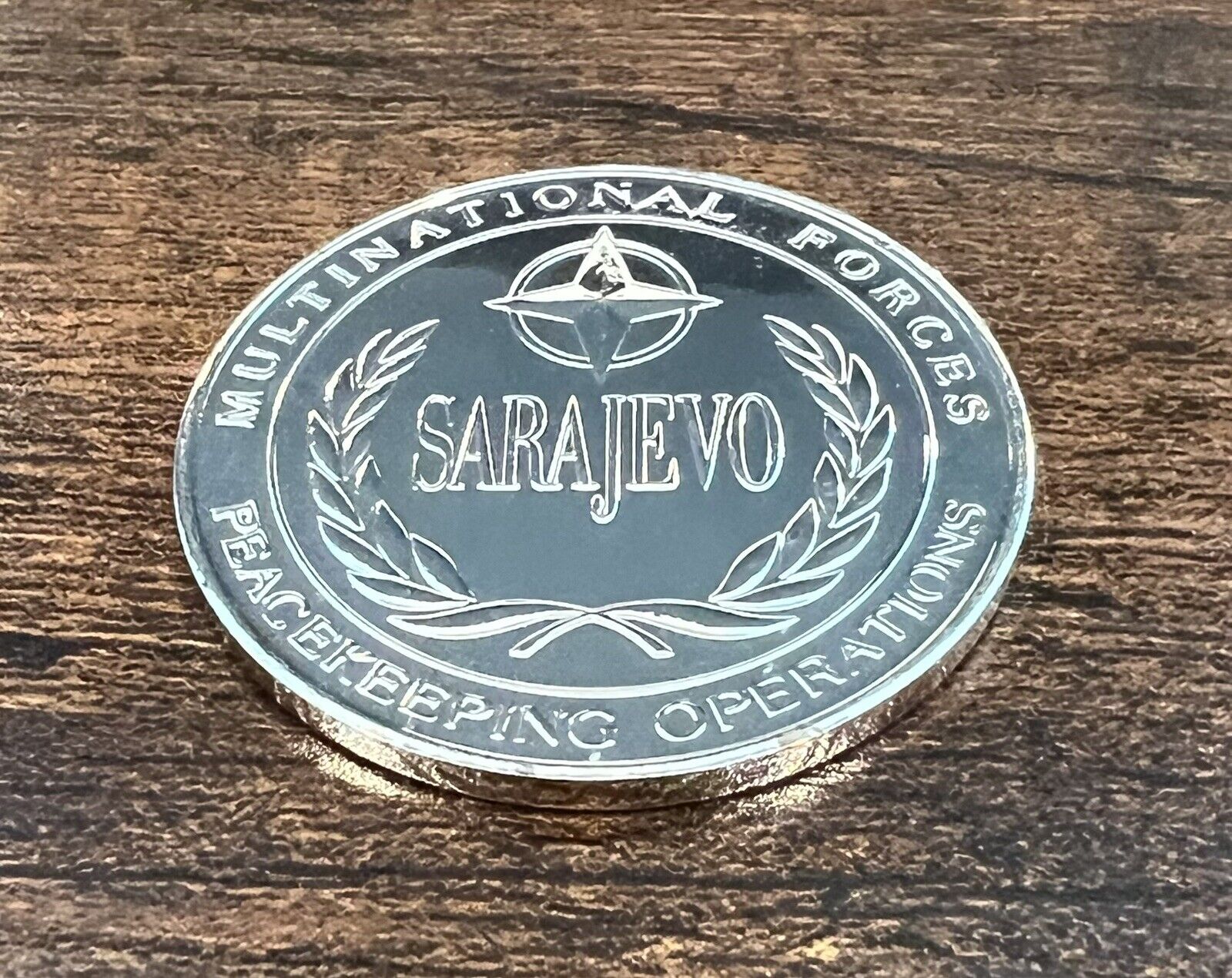 Sarajevo Multinational Forces Peacekeeping Operations Service Challenge Coin