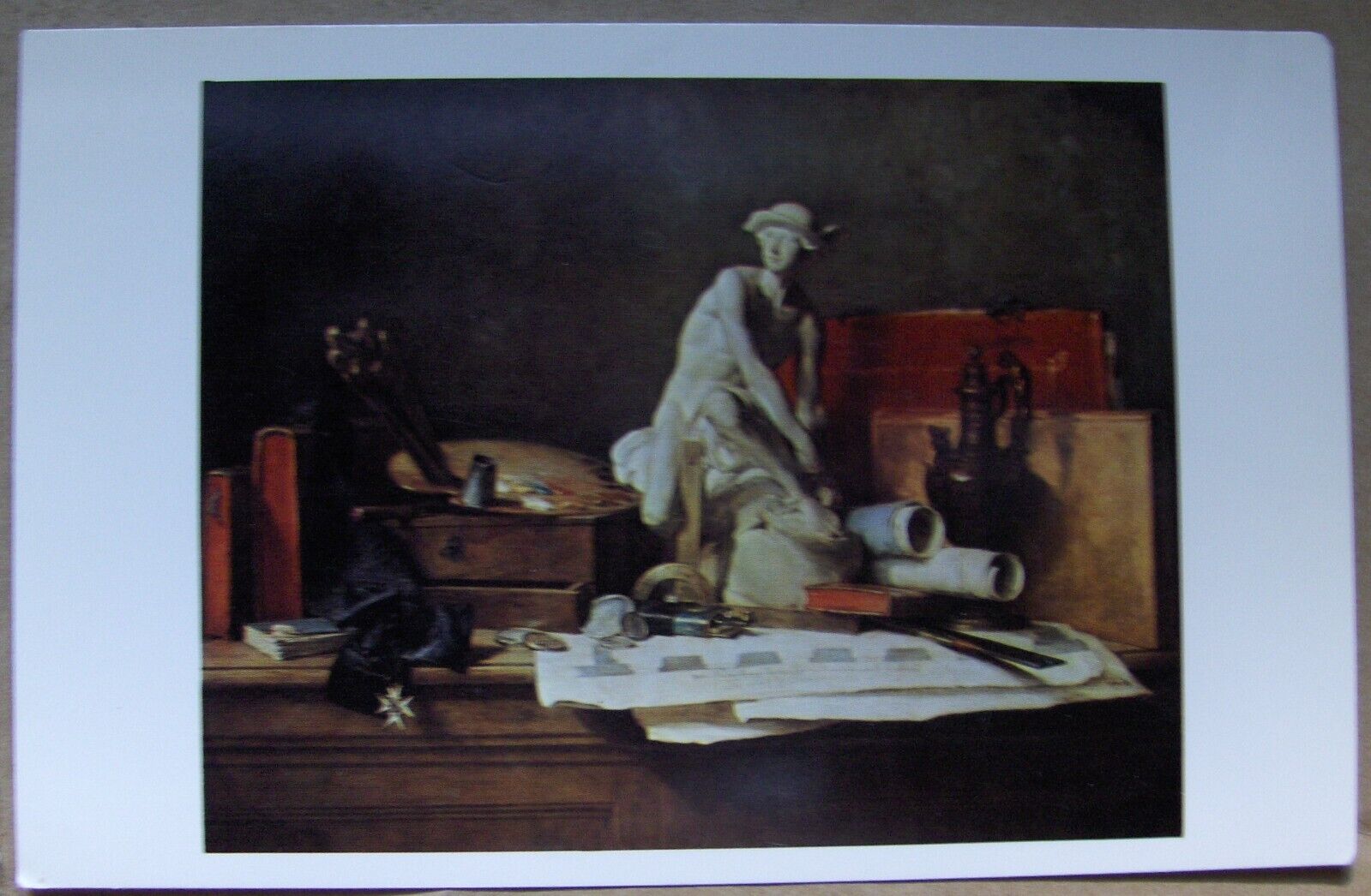 Postcard. Jean Chardin: The Attributes of the Arts