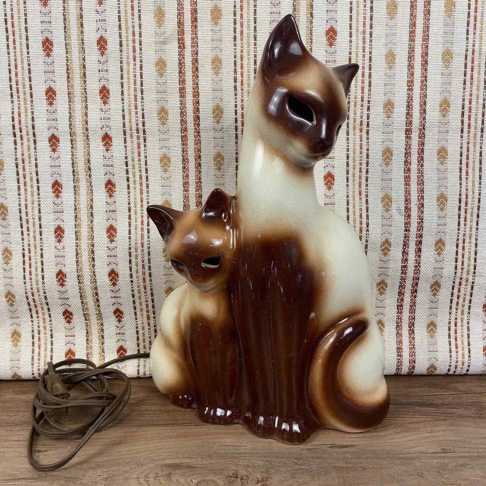 Kron Siamese Cat Lamp Howard Kron TV Lamp Mid Century Modern Figural Lamp 50s