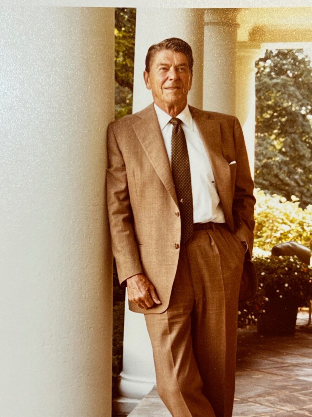 President Ronald Reagan, White House, Relaxed Pose 8x10 Kodak