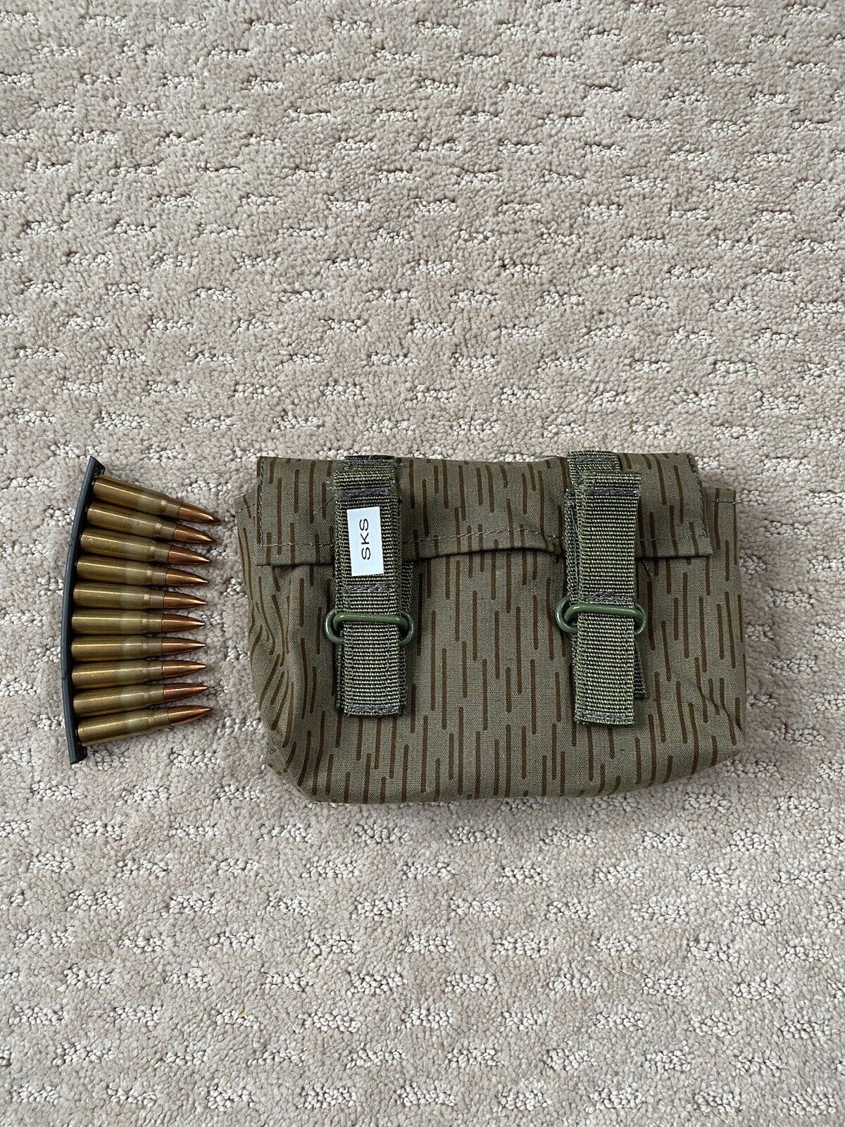 SKS STRIPPER CLIP AMMO POUCH 7.62X39 HOLDS Up To 90 Rounds On 10rd Clips