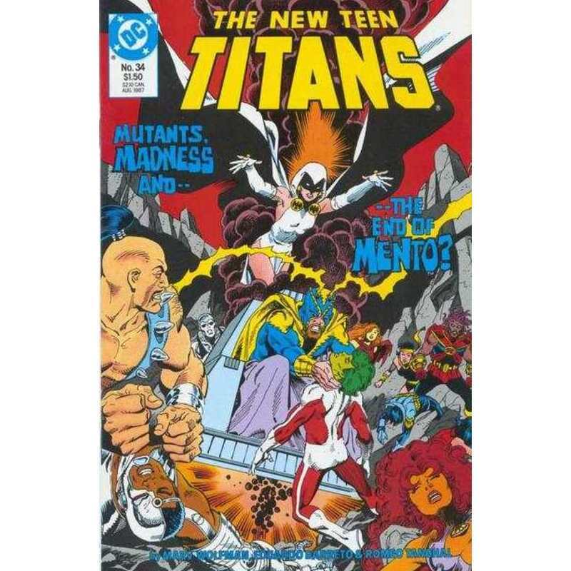 New Teen Titans (1984 series) #34 in Near Mint minus condition. DC comics [c@