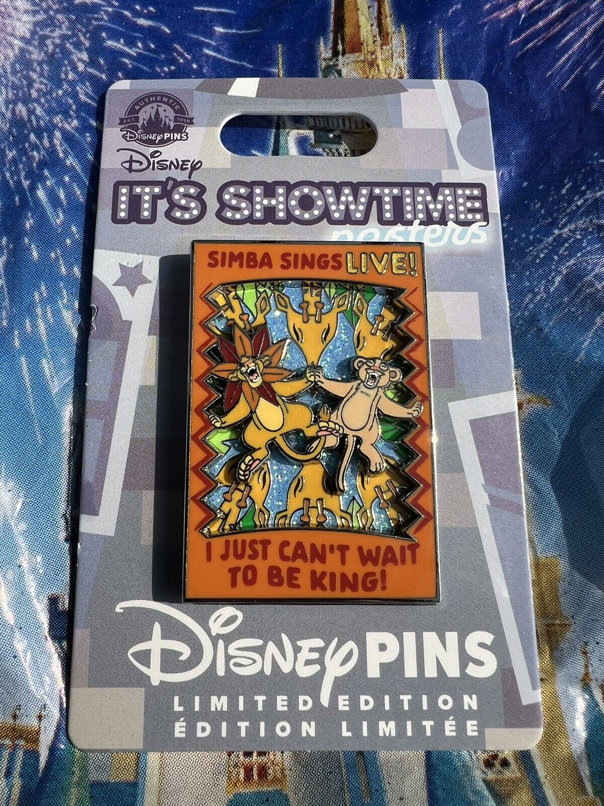 Disney Parks Lion King Simba It’s Showtime Posters 2024 Pin Limited Edition 3000