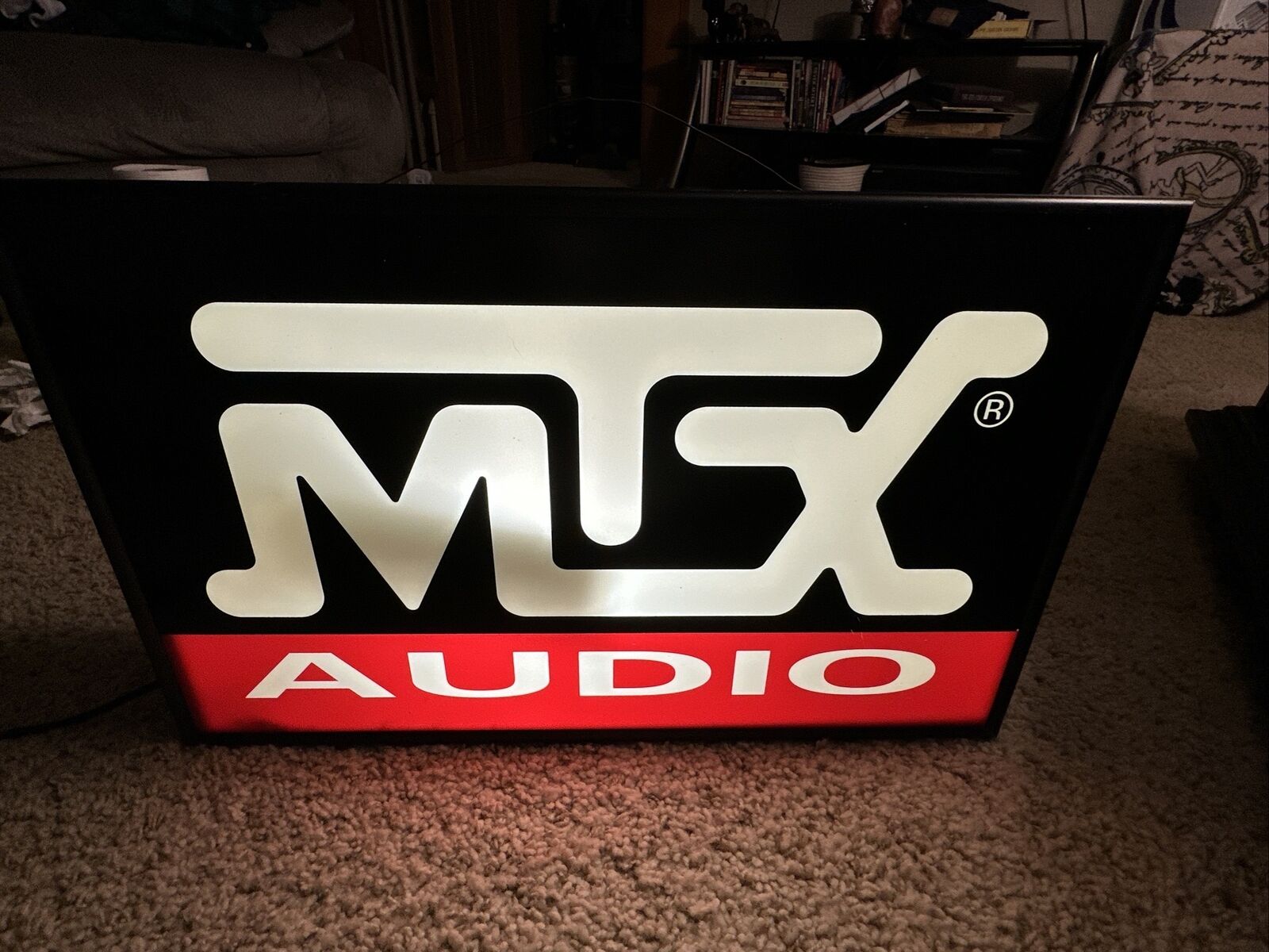 Rare Vintage 1980’s MTX Audio Dealership Display Sign 22x14 USA