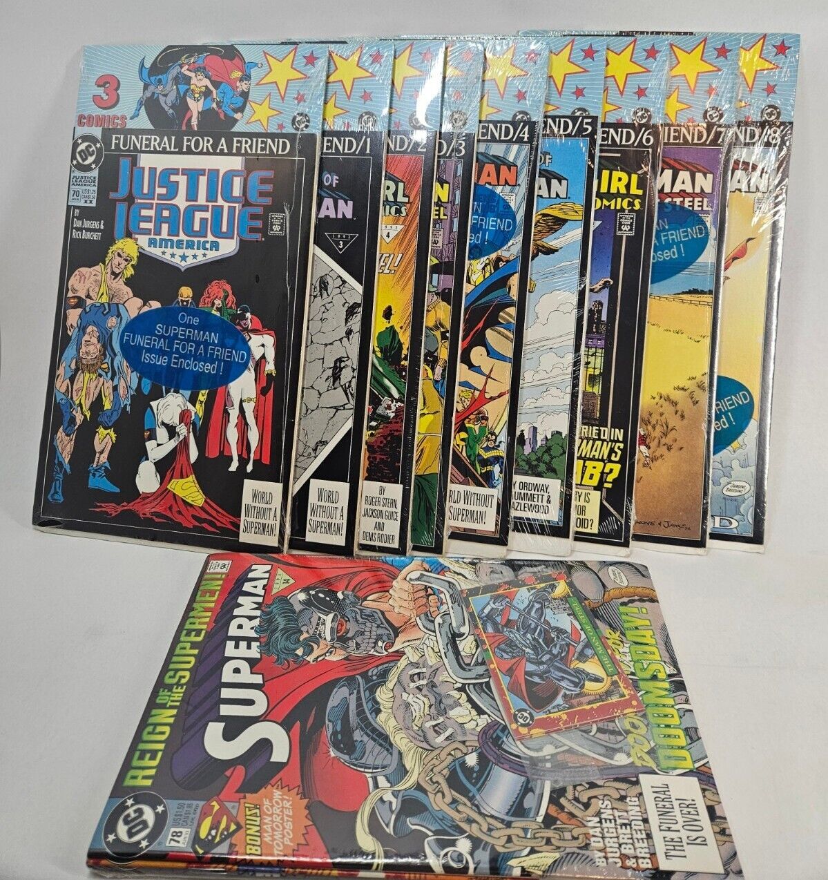 lot of 31 DC Comics Collection Funeral For A Friend The Death of Superman NEW