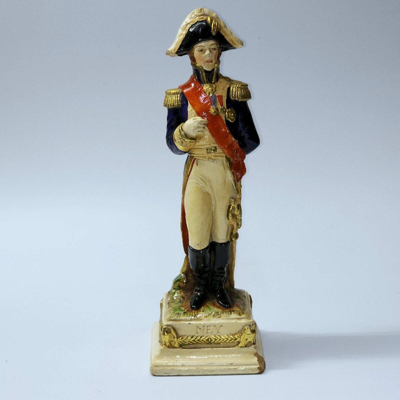 Vintage German Scheibe Alsbach Napoleon GENERAL NEY Statue Figurine - SHIPS FREE