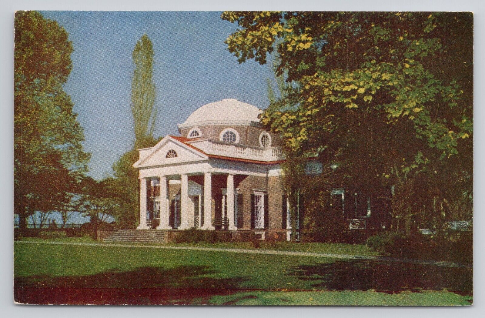 Monticello The Home Of Thomas Jefferson Charlottesville, VA Chrome Postcard 1322