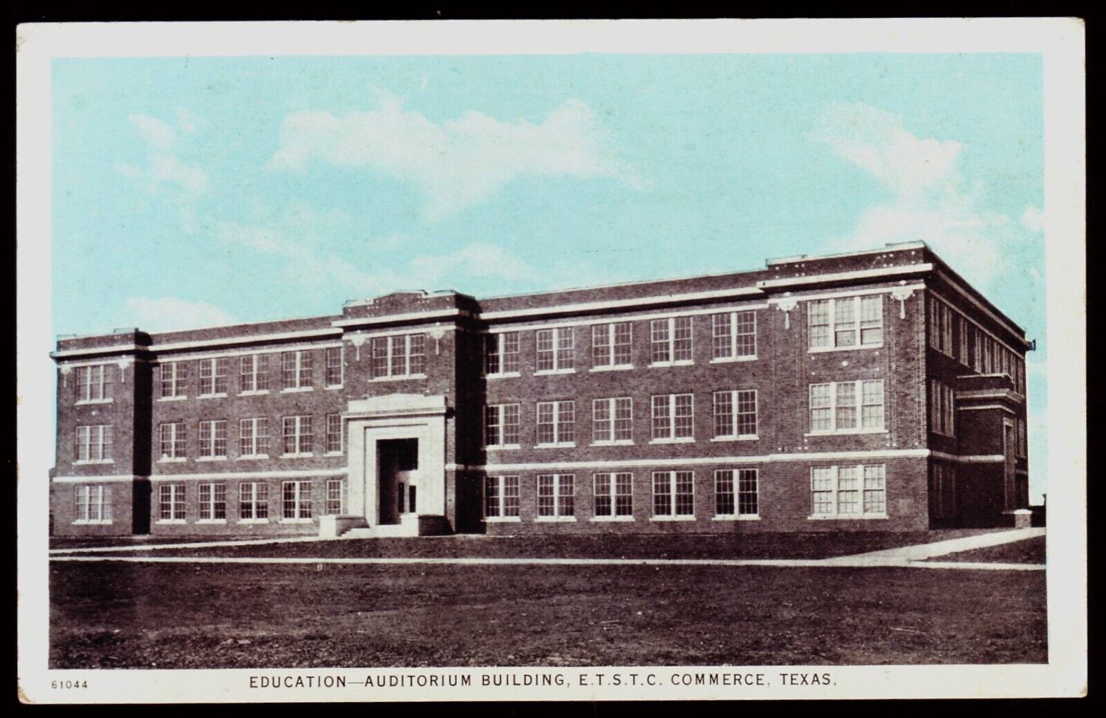 EDUCATION BLDG - East Texas State Teachers College, Commerce TX, ca 1920\'s