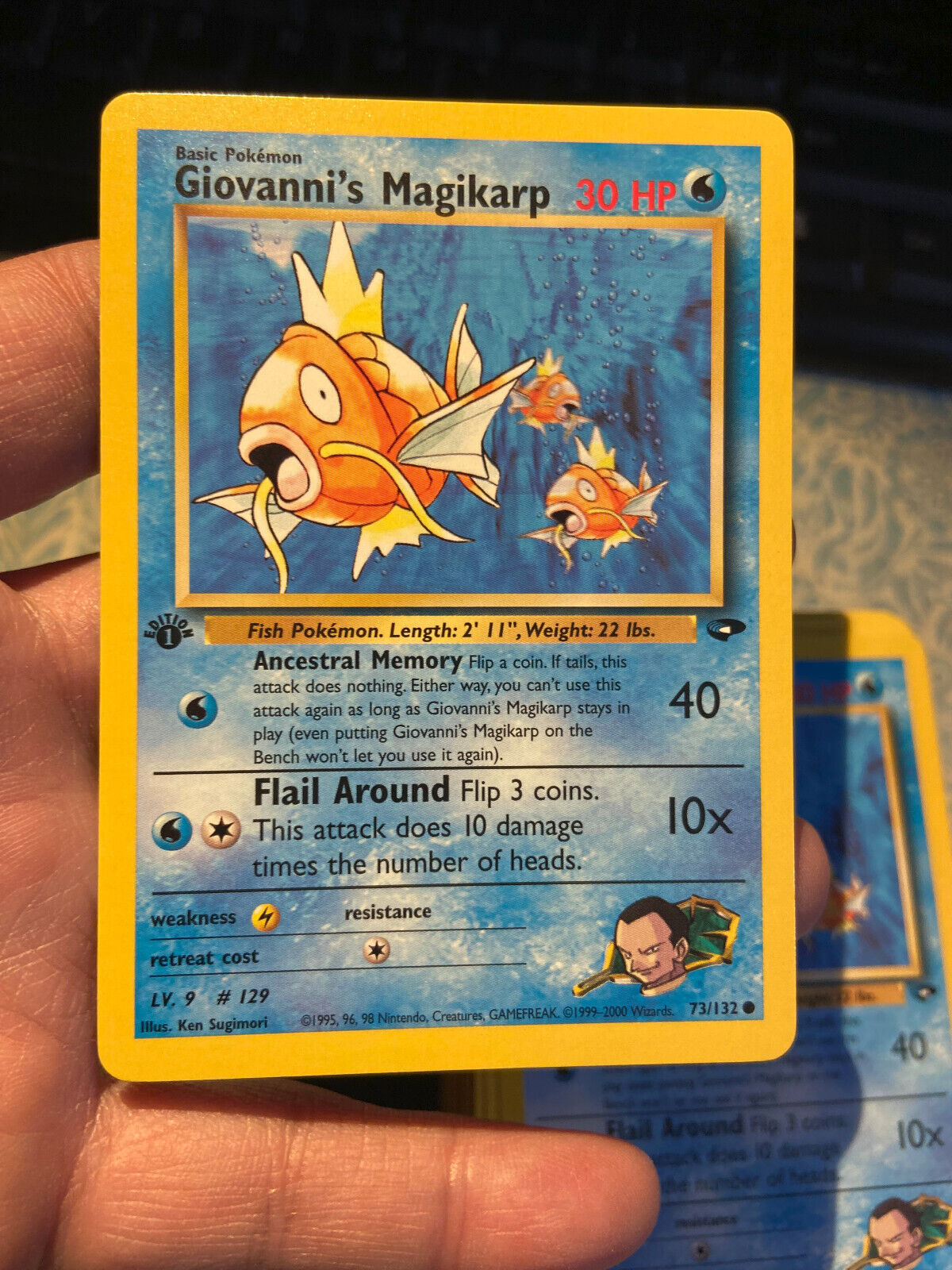 Pokémon Giovanni\'s Magikarp 1st Edition 73/132 Gym Challenge Near Mint