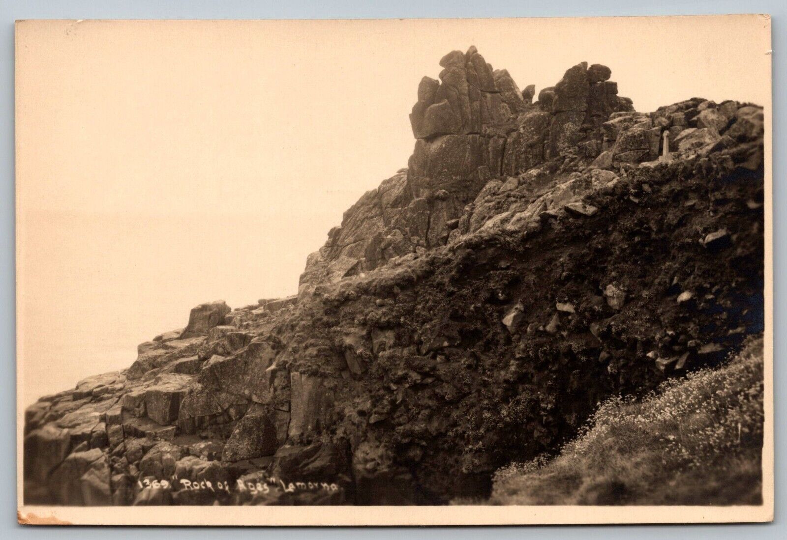 Postcard Rock of Ages Lemarna England UK 1369 Hawke Helson Real Photo RPPC 