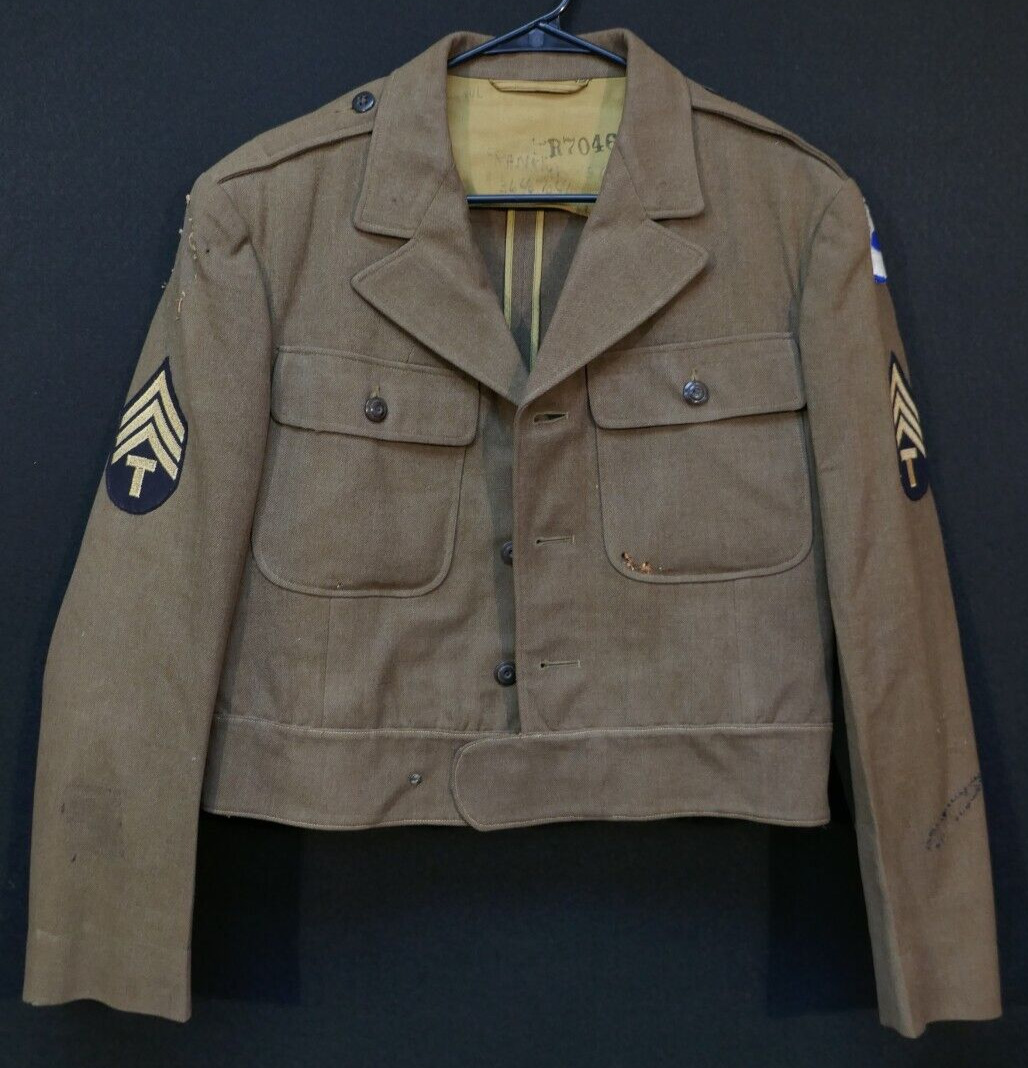 WW2 US Army Technician 4th Grade 6th Service Command English Tailored Ike Jacket