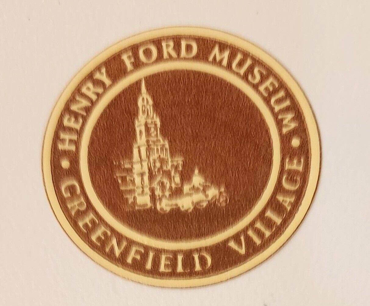 Vintage Henry Ford Museum Greenfield Village Sticker/Stamp Mint/Near Mint Rare