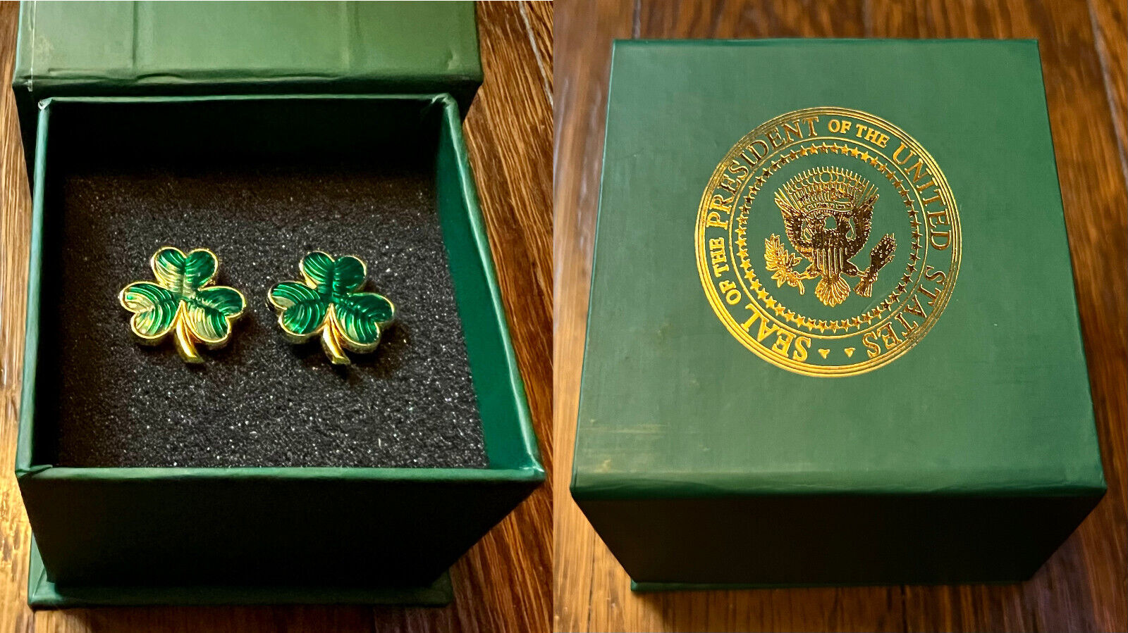 Presidential Issue St. Patrick's Day Cufflinks - Limited to 50 Sets