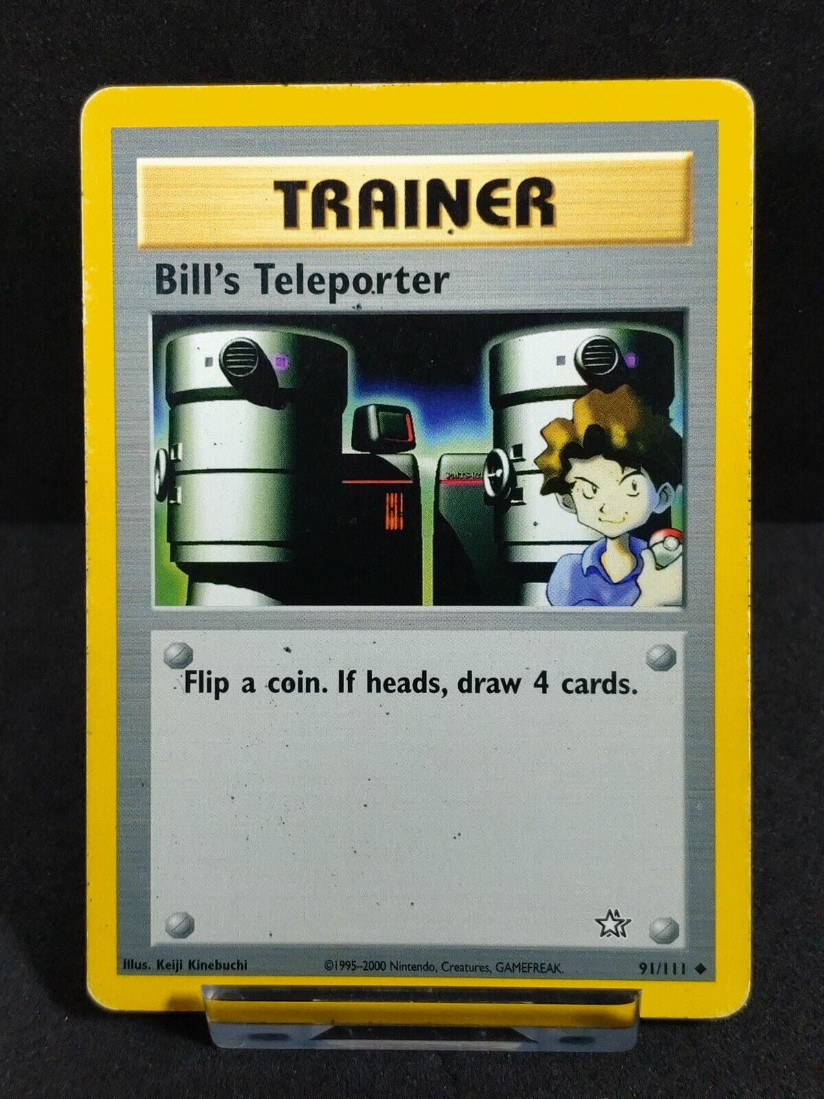 Bill\'s Teleporter 91/111 Neo Genesis Set Pokemon Trainer Card WOTC 2000 VTG HP