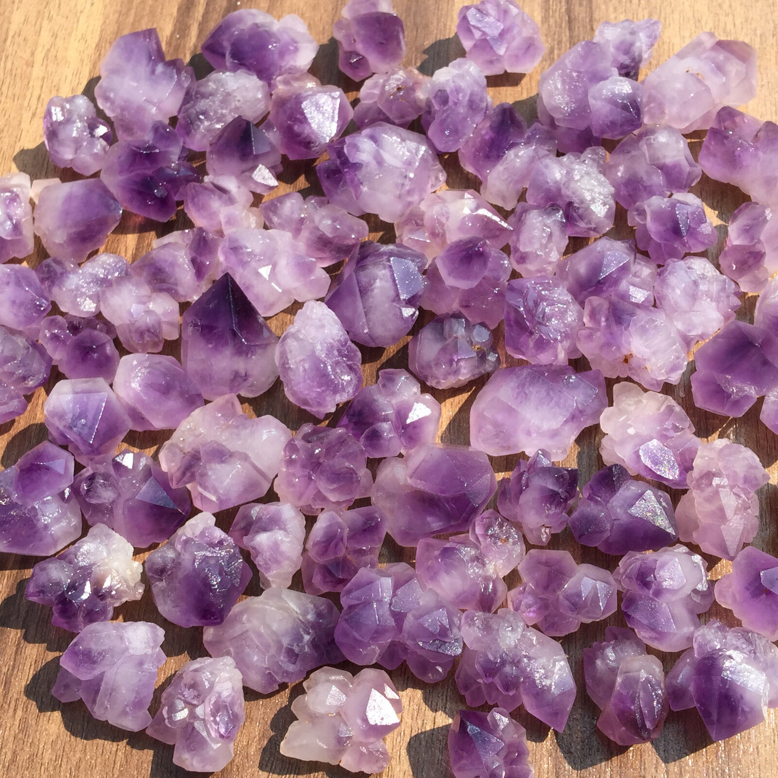 1LB natural Amethyst flowers quartz crystal healing Mineral wholesale random