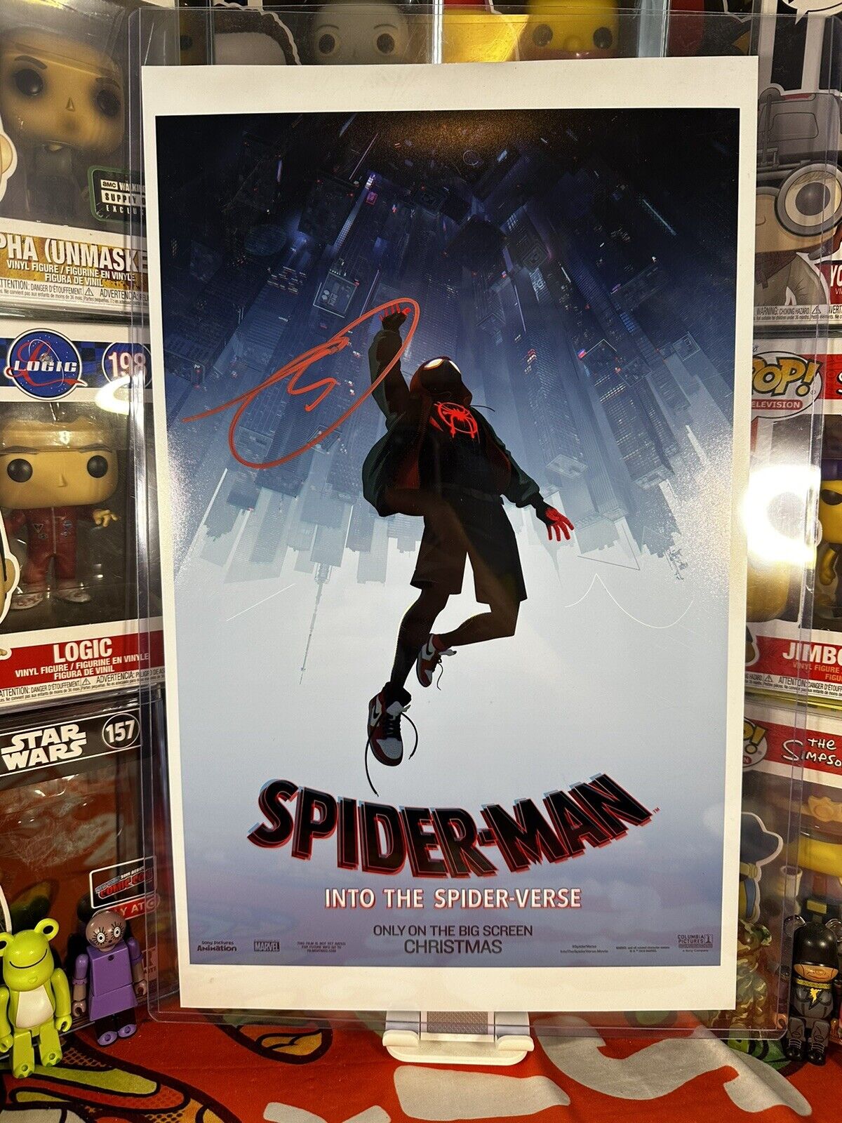 Spider Man Signed Shameik Moore Into Spider Verse Movie Poster 10x16 Signed COA
