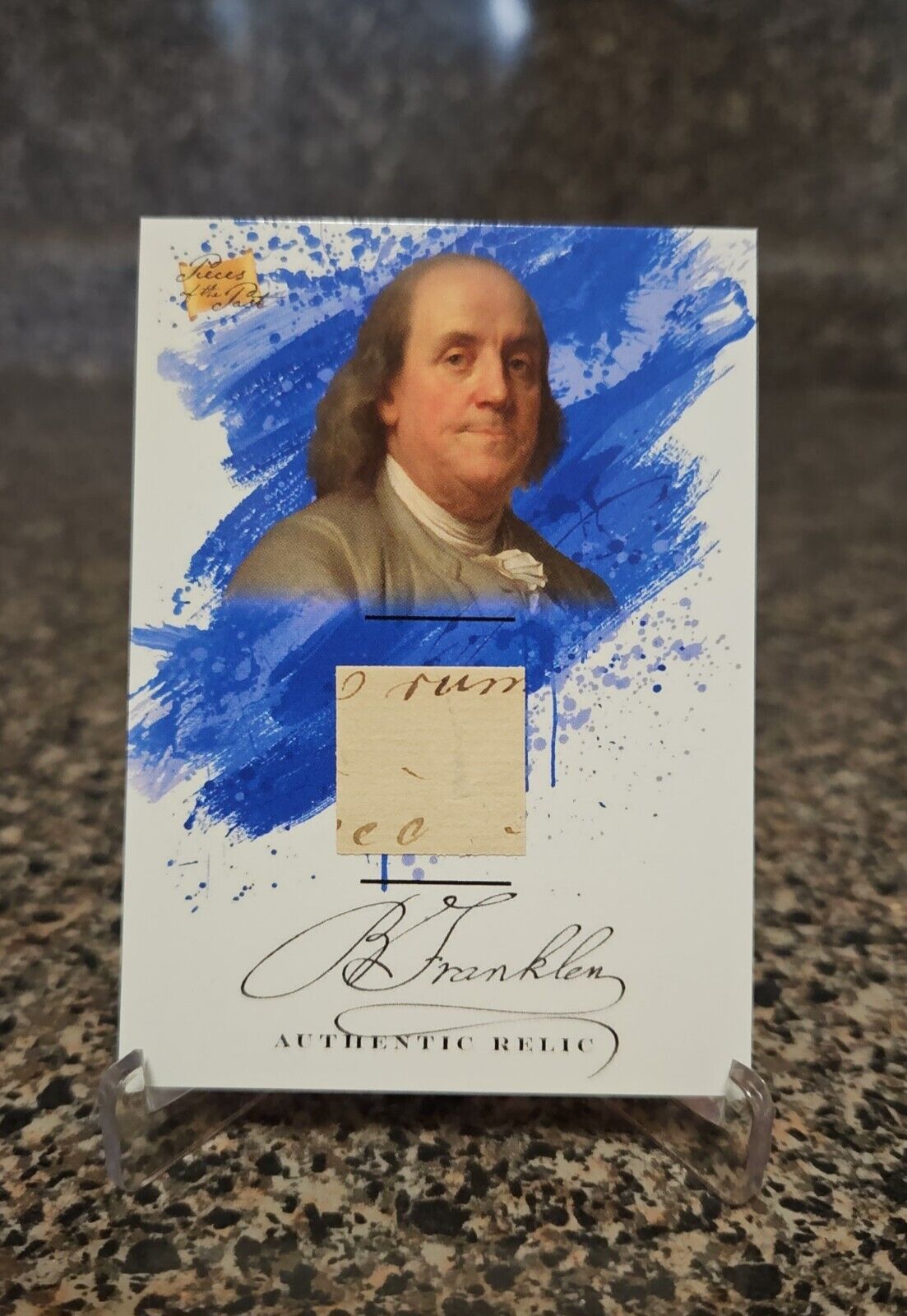 Benjamin Franklin Handwritten Authentic Relic Card 2024 Pieces Of The Past NM