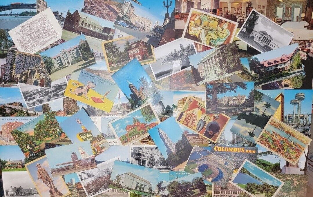 Bulk Postcard Lot of 100+ Postcards (Old And New) - Random Used & Unused Cards 