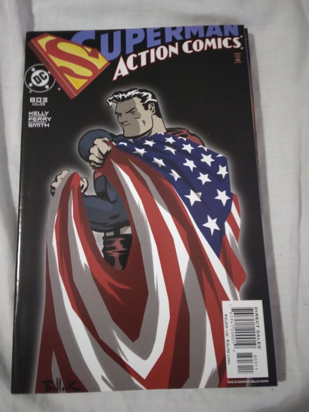 Action Comics #803; DC | Superman Patriotic American Flag Cover -combine Shippin