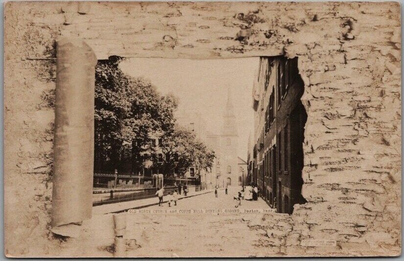 1900s BOSTON RPPC Photo Postcard \
