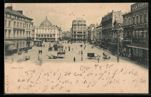 CPA Cork, Place Verte 1898 