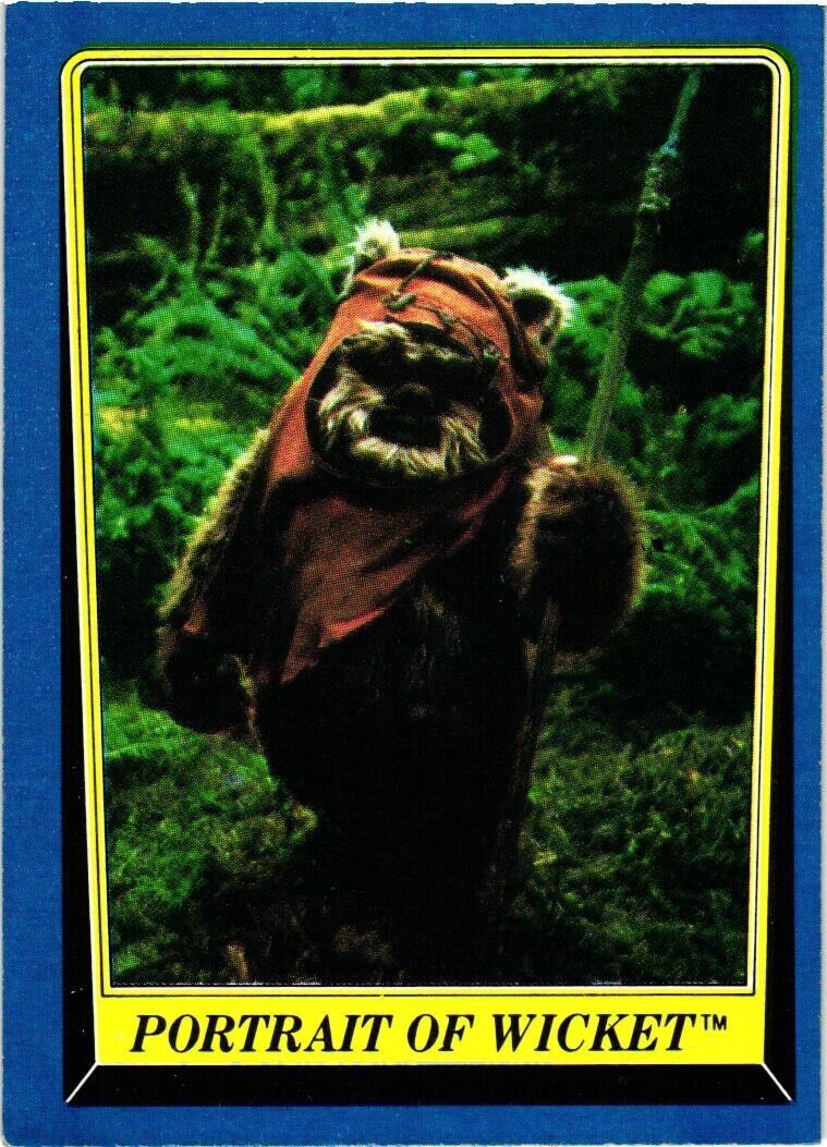 1983 Lucas Films / Star Wars Portrait of Wicket Trading Card