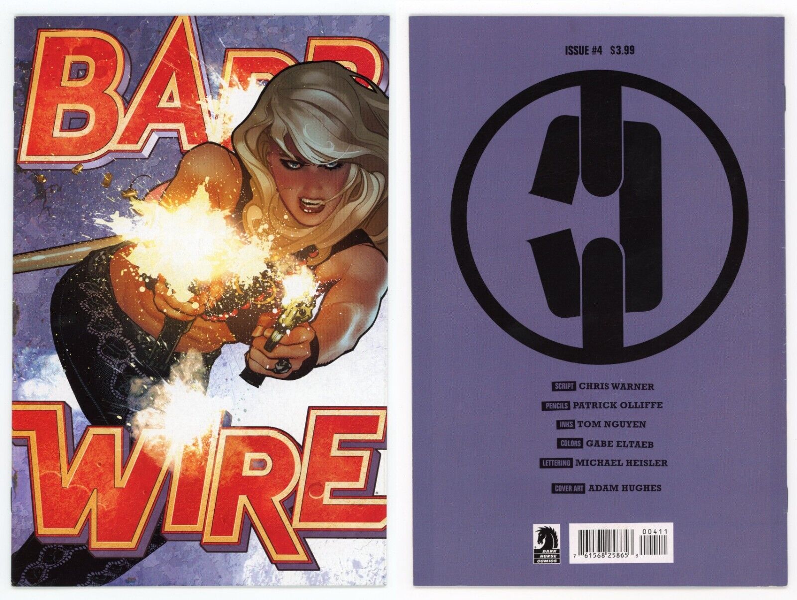Barb Wire #4 (NM- 9.2) Adam Hughes Good Girl Bad Girl Cover Art 2015 Dark Horse
