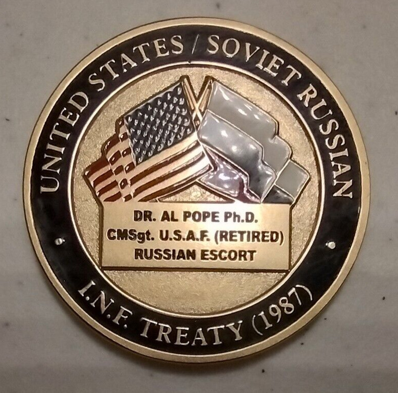 General Dynamics Convair Division - US/Russia INF Treaty (1987) Challenge Coin