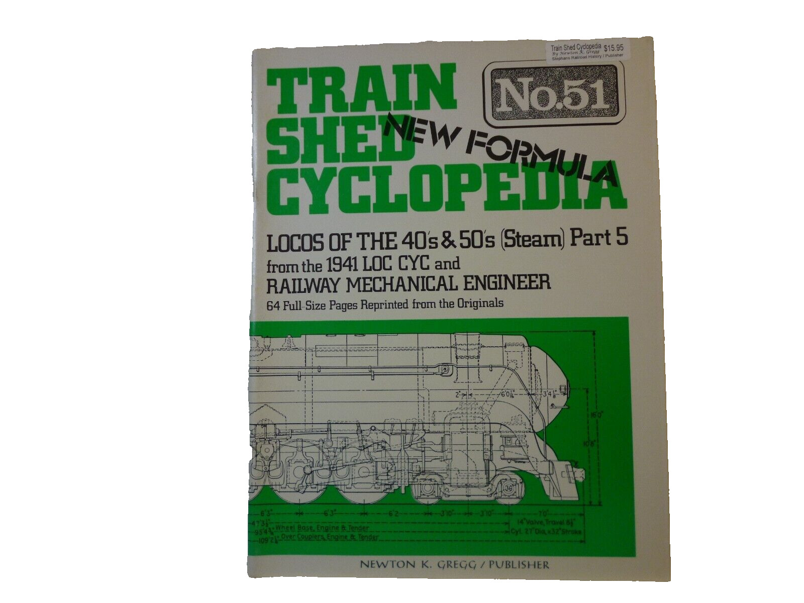 Train Shed Cyclopedia #51 Steam locomotives 1940s - 1950s 17865