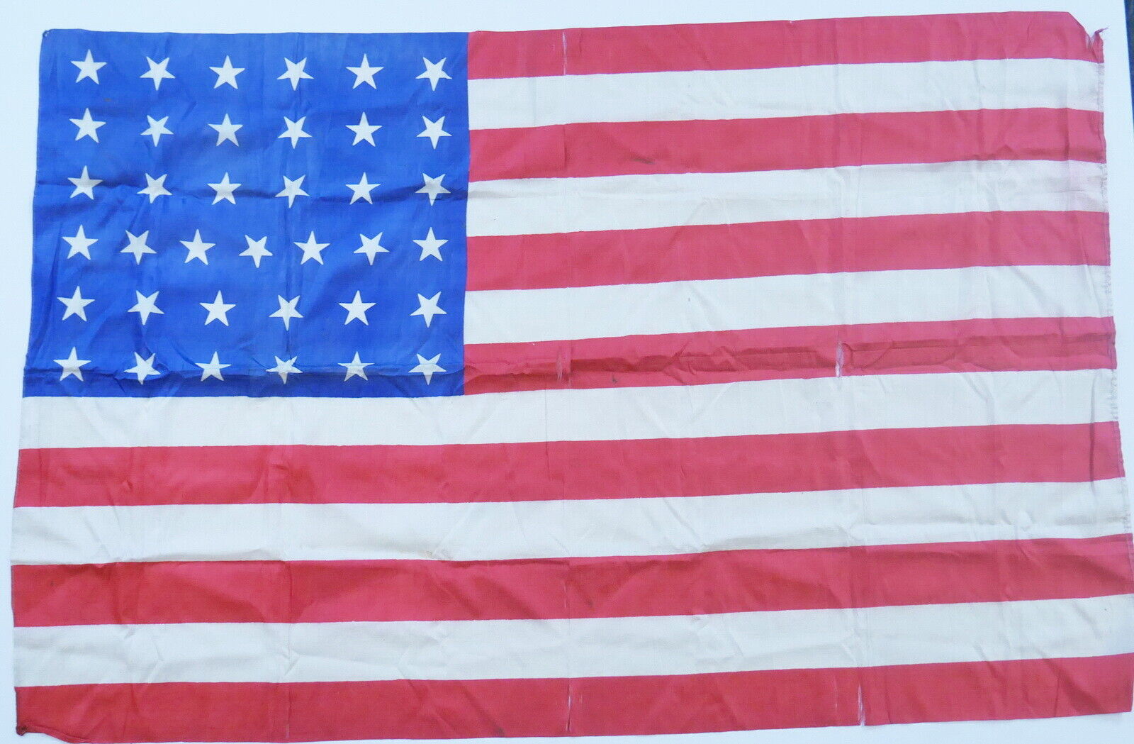 Antique Civil War Era Silk 37 Star US American Flag 46\