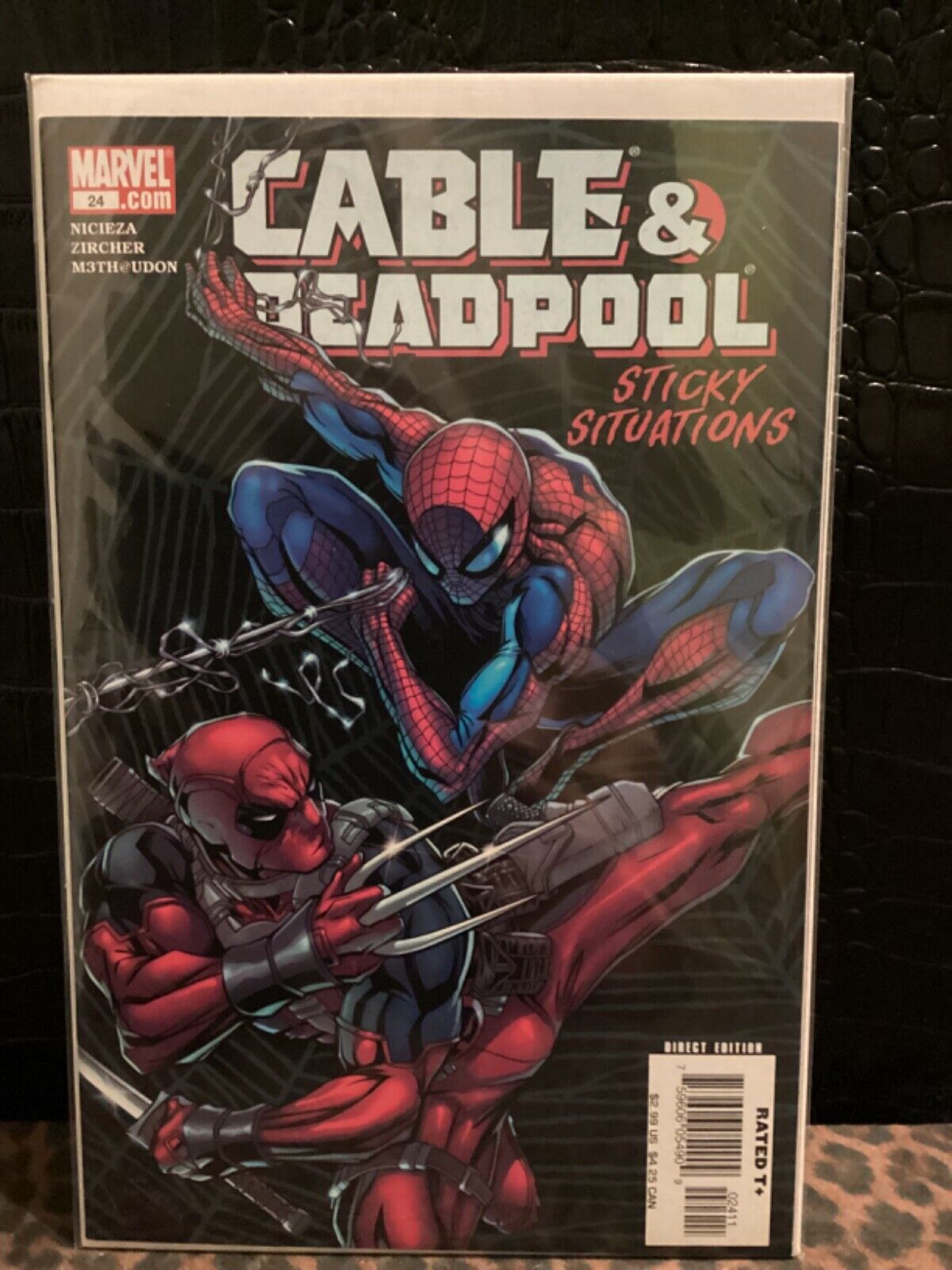 Cable and Deadpool #24 🔑First meeting of DP and Spider-Man. NM or better. RARE