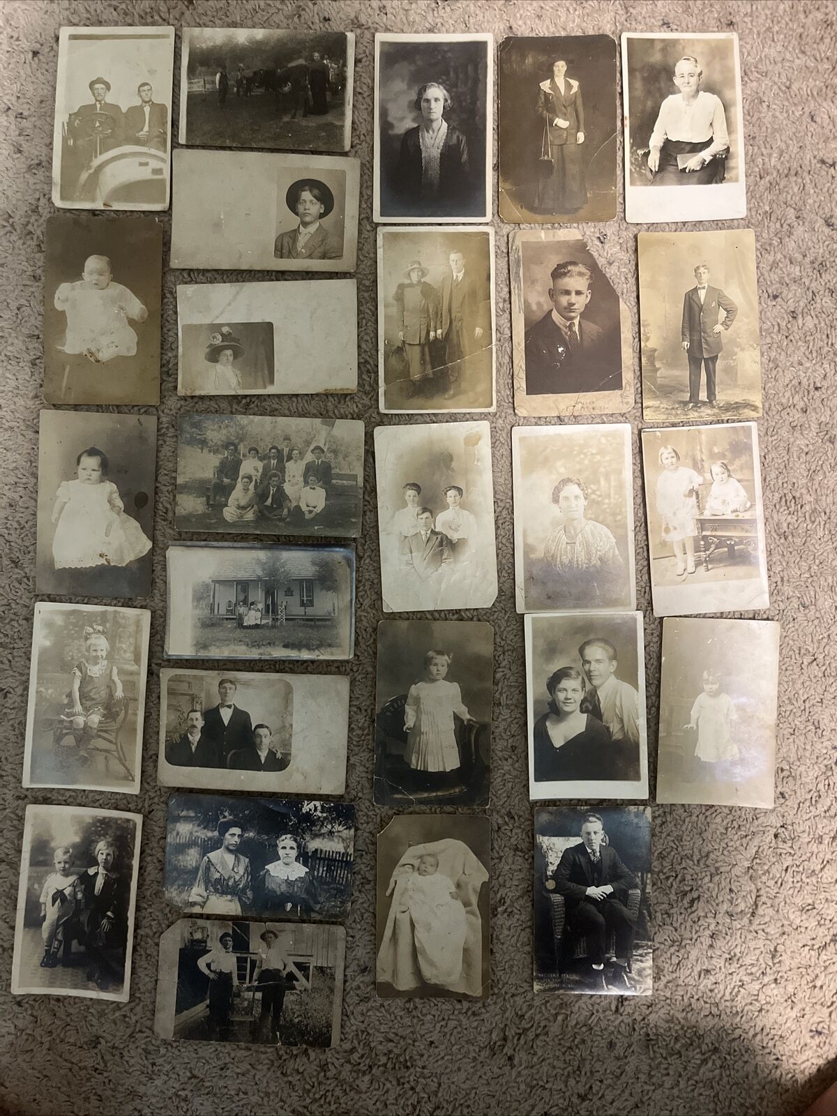 Antique Real Photo Postcard - Lot Of 27