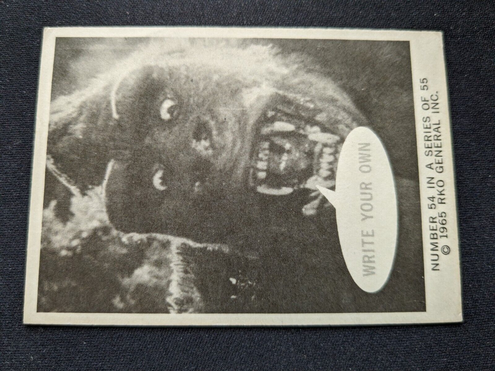 1965 Donruss King Kong Card # 54 Write your own (VG/EX)