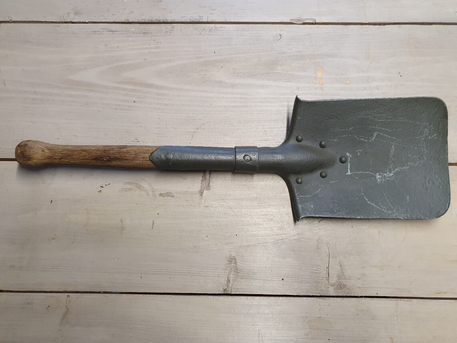Original German WWI Shovel M1874 Field Spaten 1915 E Trench Tool WW1 Authentic