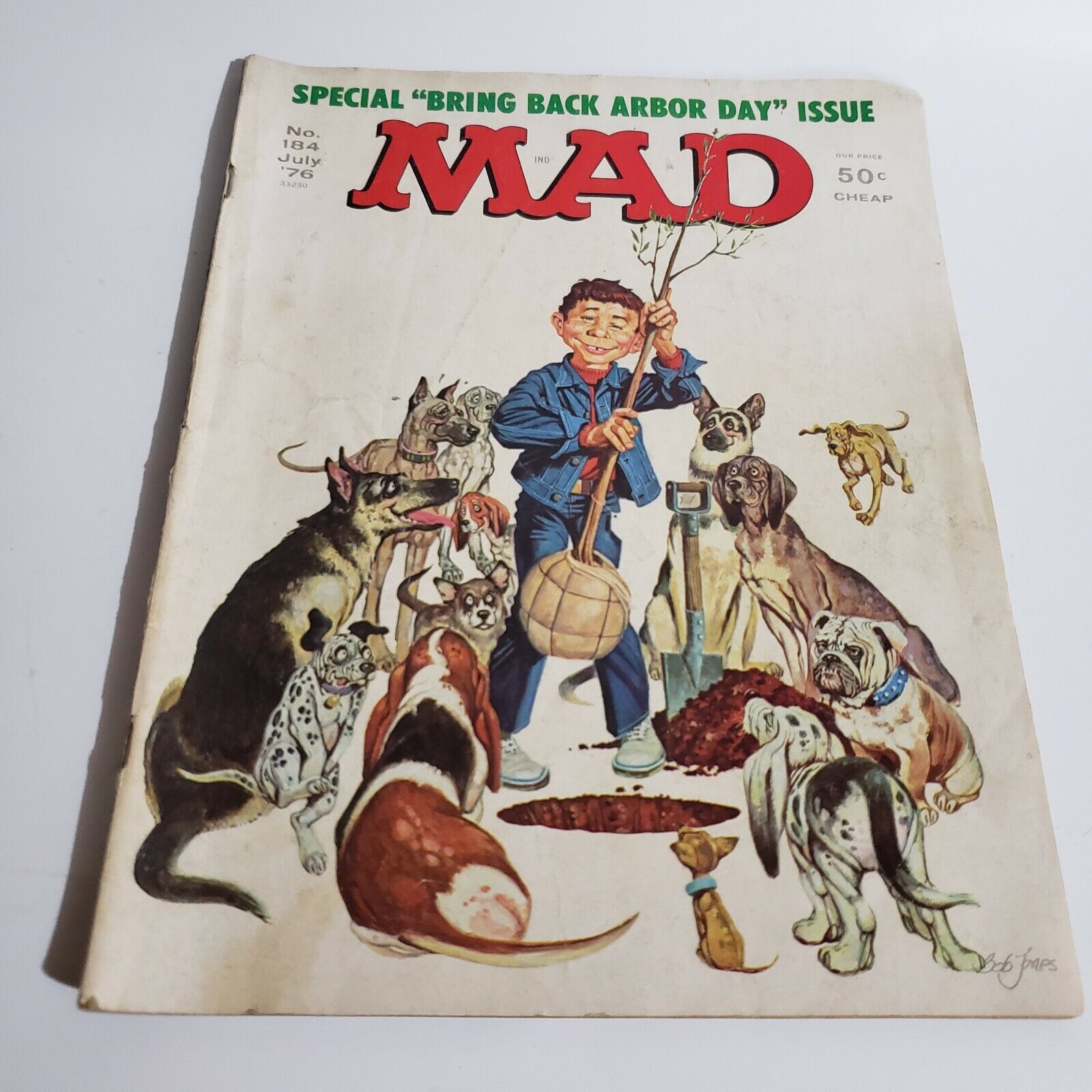 Mad Magazine No 184 July 76 Bring Back Arbor Day Issue Alfred Neuman Ads Tree