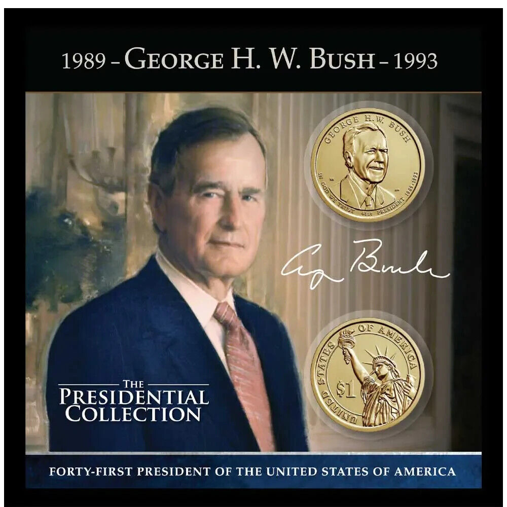 George H.W. Bush Presidential Coin Uncirculated (2 Coins)