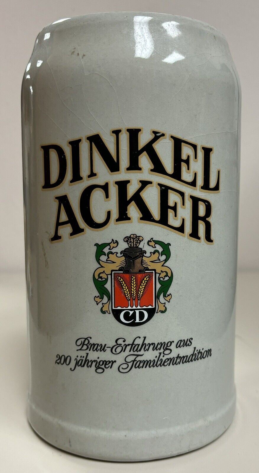 German Vintage Dinkel Acker 1 liter Beer Stein