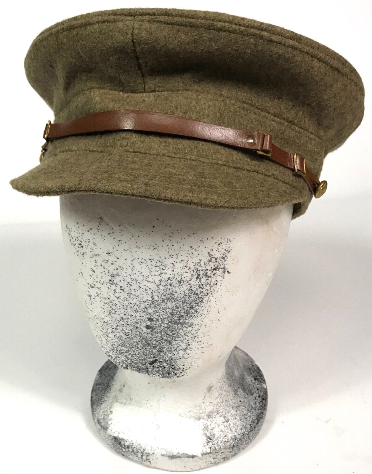 WWI BRITISH M1915 WOOL TRENCH CAP- MEDIUM