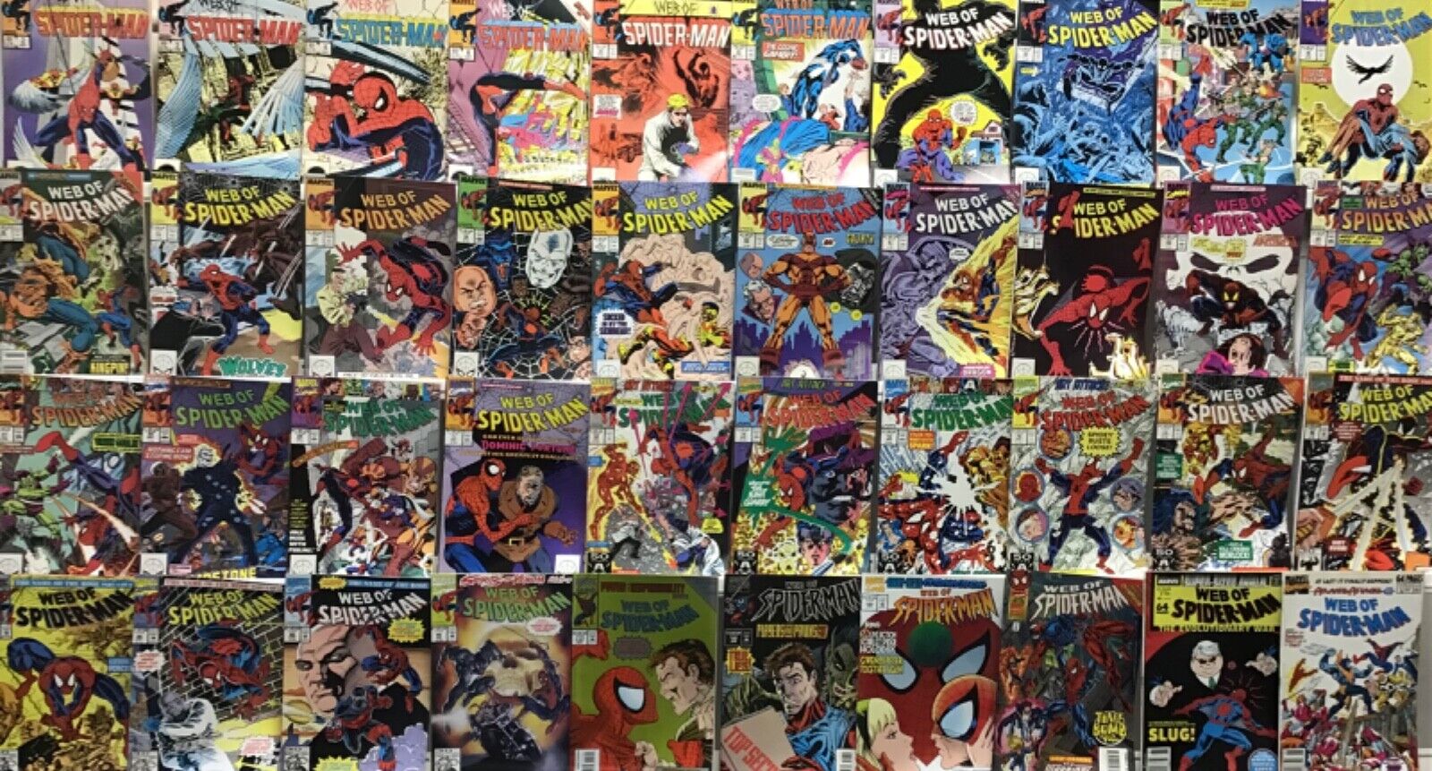 Marvel Comics Web of Spider-Man Lot of 40