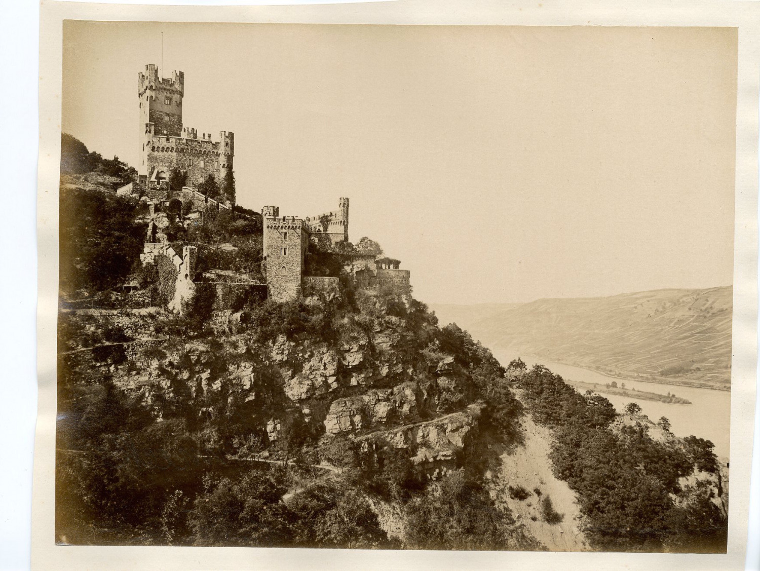Germany, Vintage Sonneck Castle albumen print.  21x27 Albumin Print