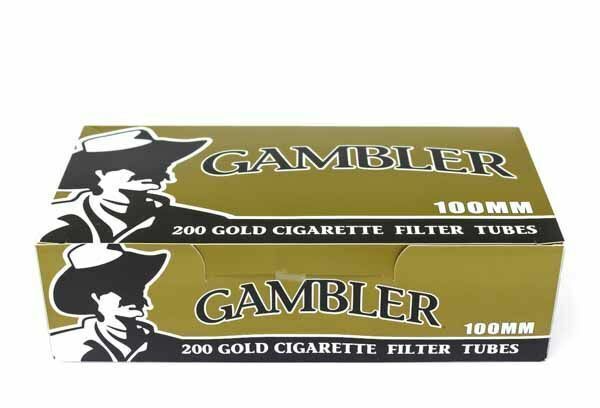 Gambler Gold Light 100MM 100s RYO Cigarette Filter Tubes - 5 Boxes (1000 Tubes)